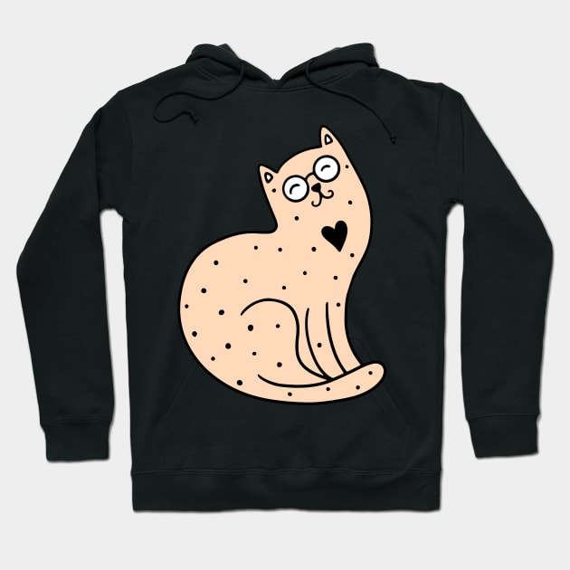 Doodle cat Hoodie by Savvalinka